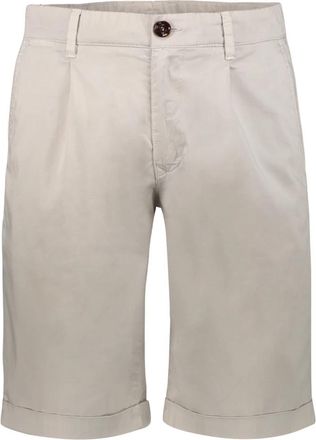Moorer Bermuda Shorts van Katoen - Heren - Korte Broeken - Beige - M - Katoen - Korte Broeken