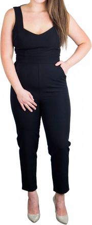 BB Dakota Oh Suit V-Neck Jumpsuit In Black