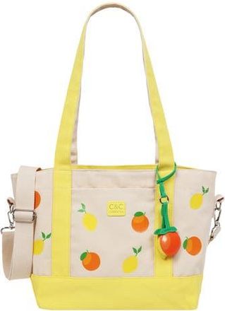 C&C California Citrus Fruit Tote Bag in Yellow at Nordstrom Rack