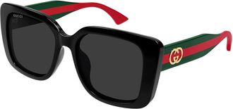 Gucci GG2118SA Asian Fit 001 Womens Sunglasses Size 55