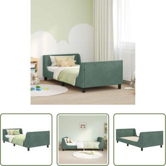 vidaXL vidaXL Letto con testata - Struttura letto bambini con testata Verde Mare 80 x 200 cm