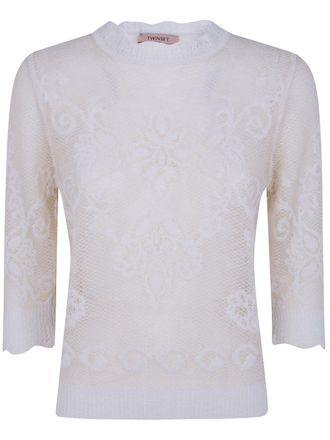 Twin-Set Sweater Laced Top Laced Top Sweater