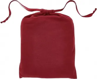 Short Stories Drawstring Pouch In Ruby Red