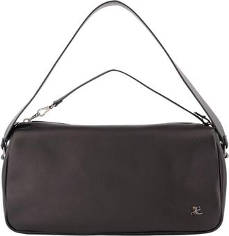 Courr&egrave;ges Three Sixty Schoudertas - Dames - Handtassen - Zwart - ONE Size - Katoen - Tassen