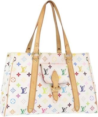 Louis Vuitton Pre-owned Shoulder Bags, female, White, Size: ONE SIZE Pre-owned Canvas Shoulder Bag