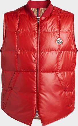 Moncler Men & apos;s Matte Polyester Quilted Vest