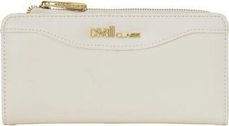 Cavalli Accessoires, Dames, Wit, ONE Size, Compacte Bifold Portemonnee