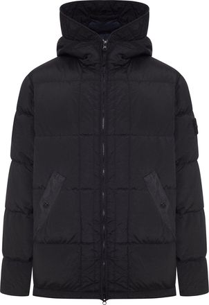 Stone Island QUILTED NYLON DOWN VEST WITH HIGH COLLAR - Stone Island - Man