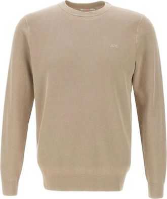 Sun 68 Maglione girocollo a coste - Toni neutri