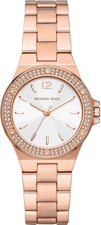 Michael Kors Ros&eacute;gouden Damesmode Horloge - Dames - Horloges - Roze - ONE Size - Accessoires