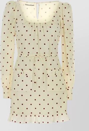 Alessandra Rich printed silk mini dress