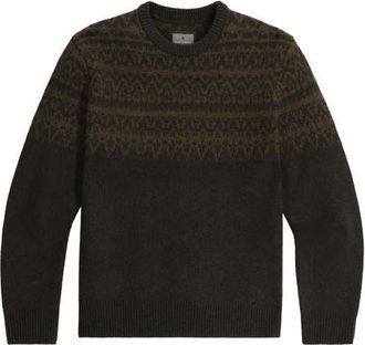Royal Robbins Arch Rock Crewneck Merino Wool Sweater in Black Olive Lassen Pt at Nordstrom, Size Xx-Large