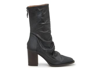 Free People Womens Elle Block Heel Boots In Victorian Black
