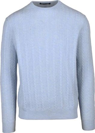 Daniele Fiesoli Truien & Vesten, Heren, Blauw, L, Wol, Ronde hals Truien