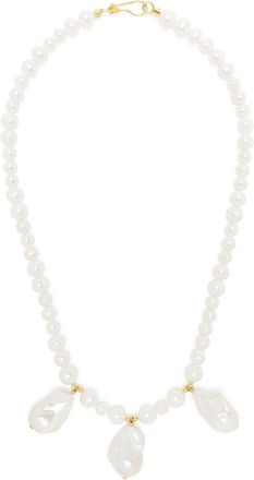 A Sinner in Pearls A Sinner In Pearls - Gold-Plated Pearl Necklace - Mens - Pearl/Gold Plated