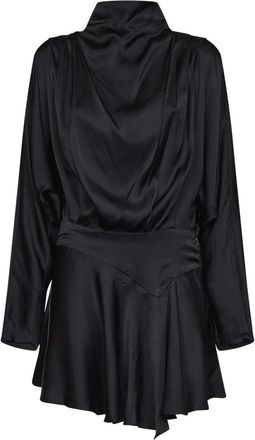 Isabel Marant Jurken - Dames - Feestkleedjes - Zwart - XS - Leer - Kleedjes