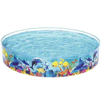 Bestway Piscina Rigida Per Bambini Fantasia Mare Rotonda 244x46cm Da Giardino