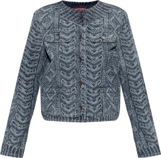 Diesel De-Grafy-S2 Jas - Dames - Spijkerjassen - Blauw - XS - Katoen - Jassen