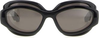 Balenciaga Superbusy Round Occhiali Da Sole Nero-Donna