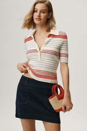 Maeve The Colette Denim Skort by Maeve