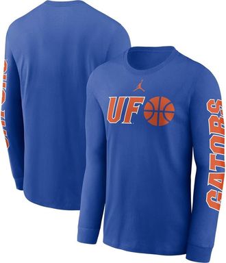 Jordan Brand Mens Jordan Brand Royal Florida Gators Basketball Icon Two-Hit Long Sleeve T-Shirt at Nordstrom, Size X-Large
