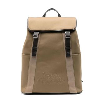 Paul Smith Backpacks, male, Brown, Size: ONE SIZE Cotton Backpack