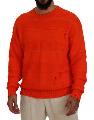 Dsquared2 Dsquared&sup2; Cotton Long Sleeves Men Pullover Mens Sweater (Pre-Owned)