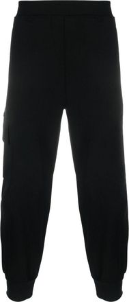 Neil Barrett elasticated-waistband track pants - men - Viscose/Polyamide/Elastane - M - Black