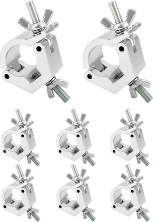 OEM Juego De 8 Abrazaderas Para Travesa&ntilde;os - 28-35 Mm - Capacidad 100 Kg - Abrazaderas De Aleaci&oacute;n De Aluminio Para Iluminaci&oacute;n De Escenario, Focos, Ilumi