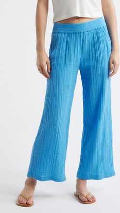 Rip Curl Premium Surf Cotton Beach Pants in Azure Blue at Nordstrom, Size X-Large