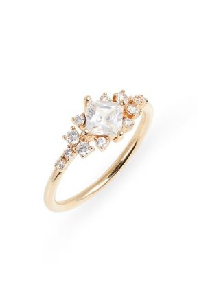 CHILD OF WILD Delia Cubic Zirconia Ring in Gold at Nordstrom, Size 6