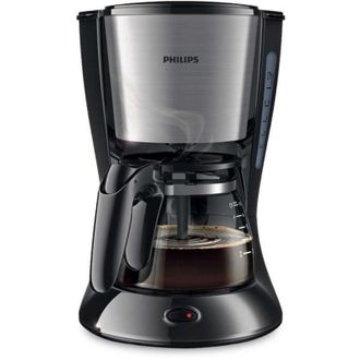 Philips Cafetera De Filtro Philips Hd7435/20 Daily Collection - Negra Y Metal - 7 Tazas - 700w - Aromaswirl