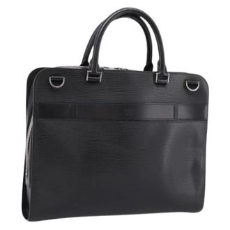 Louis Vuitton Pre-owned Epi Leather Business Bag - Heren - Pre-owned - Zwart - Maat: ONE Size Leer
