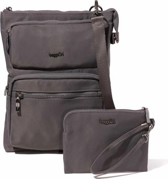 Baggallini Womens Nolita Crossbody Bag with RFID Wristlet