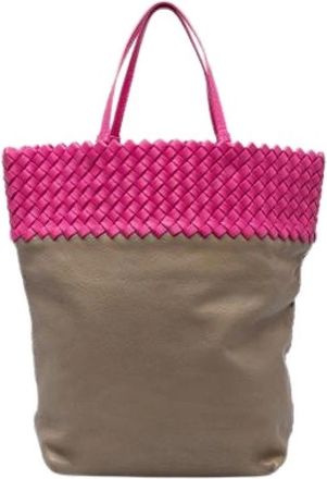 Bottega Veneta Pre-owned Vintage Tote Bag - Dames - Vintage Shopper - Veelkleurig - ONE Size - Leer - Vintage