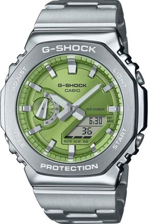 Casio G-shock Heren Silver Watch GM-2110D-3AER