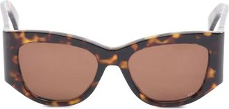 Dior Occhiali da sole DiorNuit S1I geometrici anni 2020 - Marrone