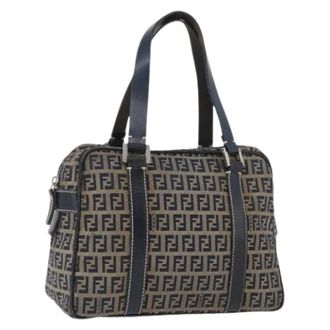 Fendi Pre-owned Vintage Zucchino Handtas - Dames - Vintage Handtas - Blauw - ONE Size - Leer - Vintage