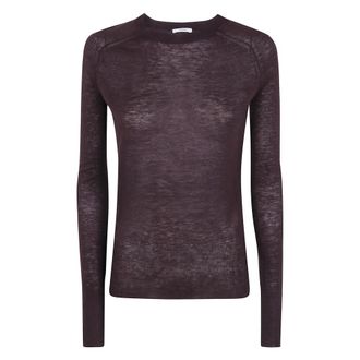 Joseph Geras Cashair Ronde Hals - Dames - Truien - Paars - Maat: XL Zijde