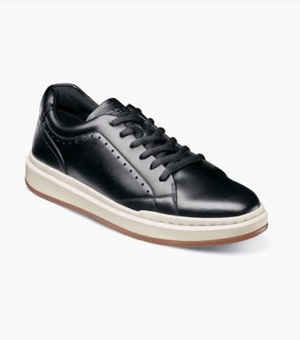 Stacy Adams Mens Collins Lace Up Sneaker In Black