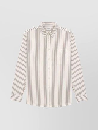 Saint Laurent striped cotton poplin shirt