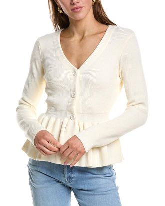 English Factory Peplum Knit Wool-Blend Sweater