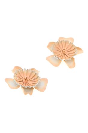 Chlo&eacute; Bloom Earrings - Beige