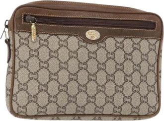 Gucci Pre-owned Cross Body Bags, female, Beige, Size: ONE SIZE Pre-owned Plastic Clutch