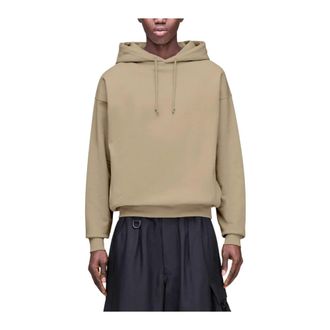 adidas Y-3 FT Hooded Terry Sweatshirt - Heren - Sportshirts - Beige - L - Katoen - Fitness