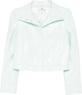 Courr&egrave;ges Reedition Vinyl jack met kraag met knopen - Blauw