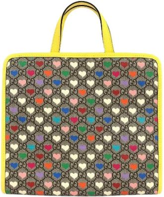 Gucci Pre-owned Handbags, female, Multicolor, Size: ONE SIZE Pre-owned Canvas Handbag