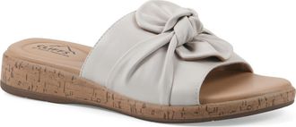 White Mountain Bonelle Slide Sandal in Off-White/Smooth at Nordstrom Rack, Size 6.5