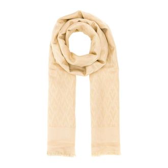 Valentino Garavani Toute la V Sjaal - Dames - Zijden sjaals - Beige - ONE Size - Accessoires