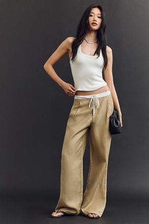 Maeve Double Waistband Pull-On Pants